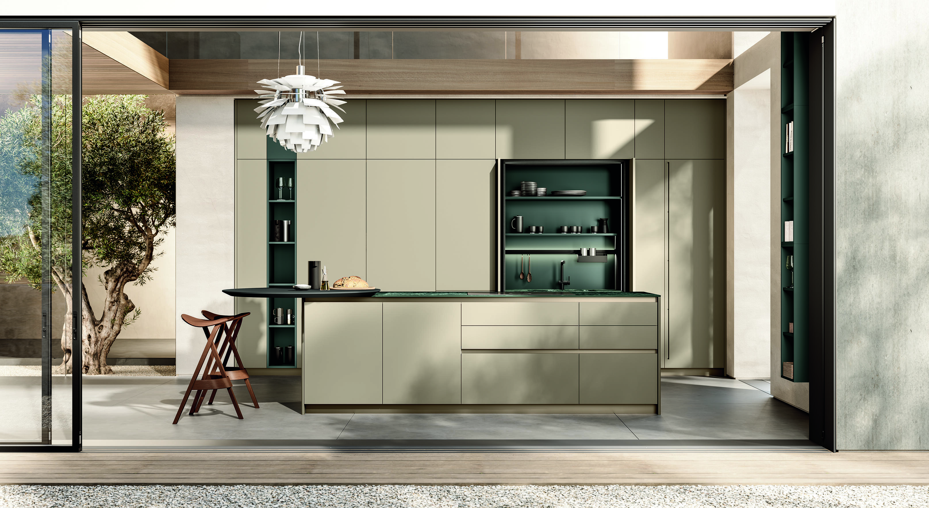 Cucina Febal Casa nello showroom di Biella