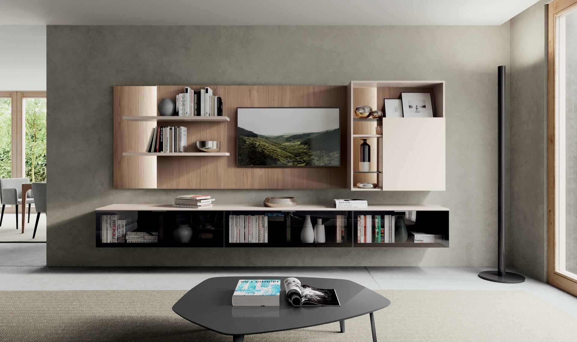 Parete attrezzata living Biella