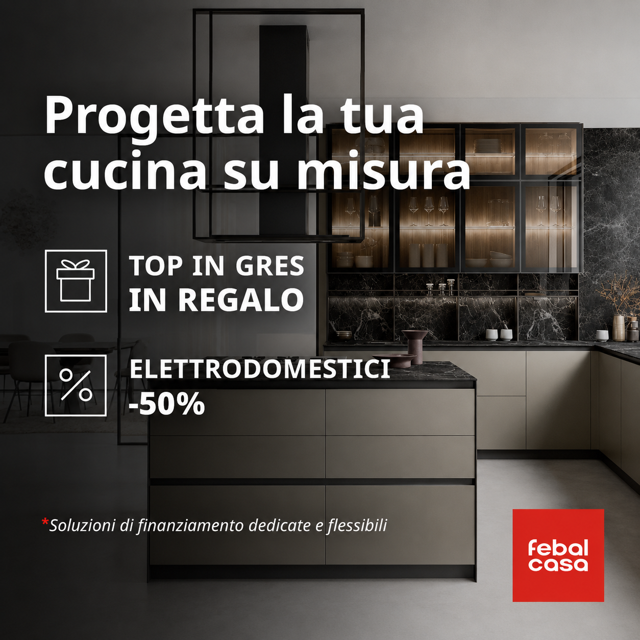 IN REGALO TOP IN GRES E GLI ELETTRODOMESTICI AL 50%