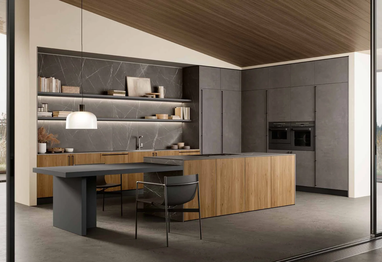 Nordic Ease: vista 2 della composizione MODULA del catalogo Febal Casa