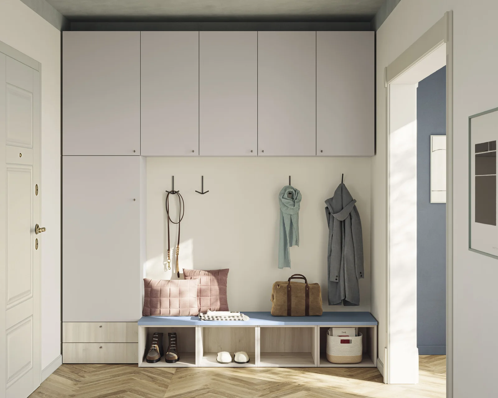 MOMENTI Utility Space, Ingressi: composizione U103, vista 3