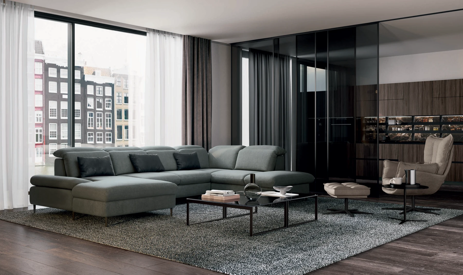 Divano Brickell: vista 1 dal catalogo MUST Febal Casa
