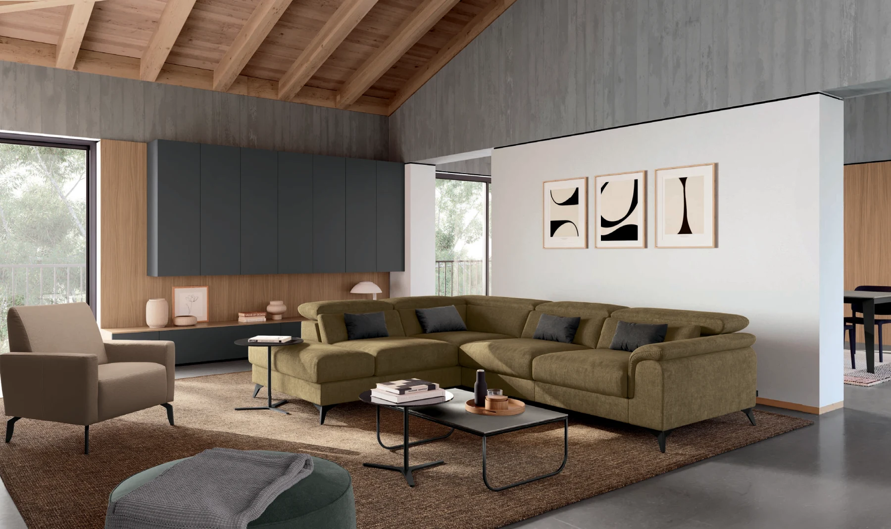 Divano Canary: vista 2 dal catalogo MUST Febal Casa