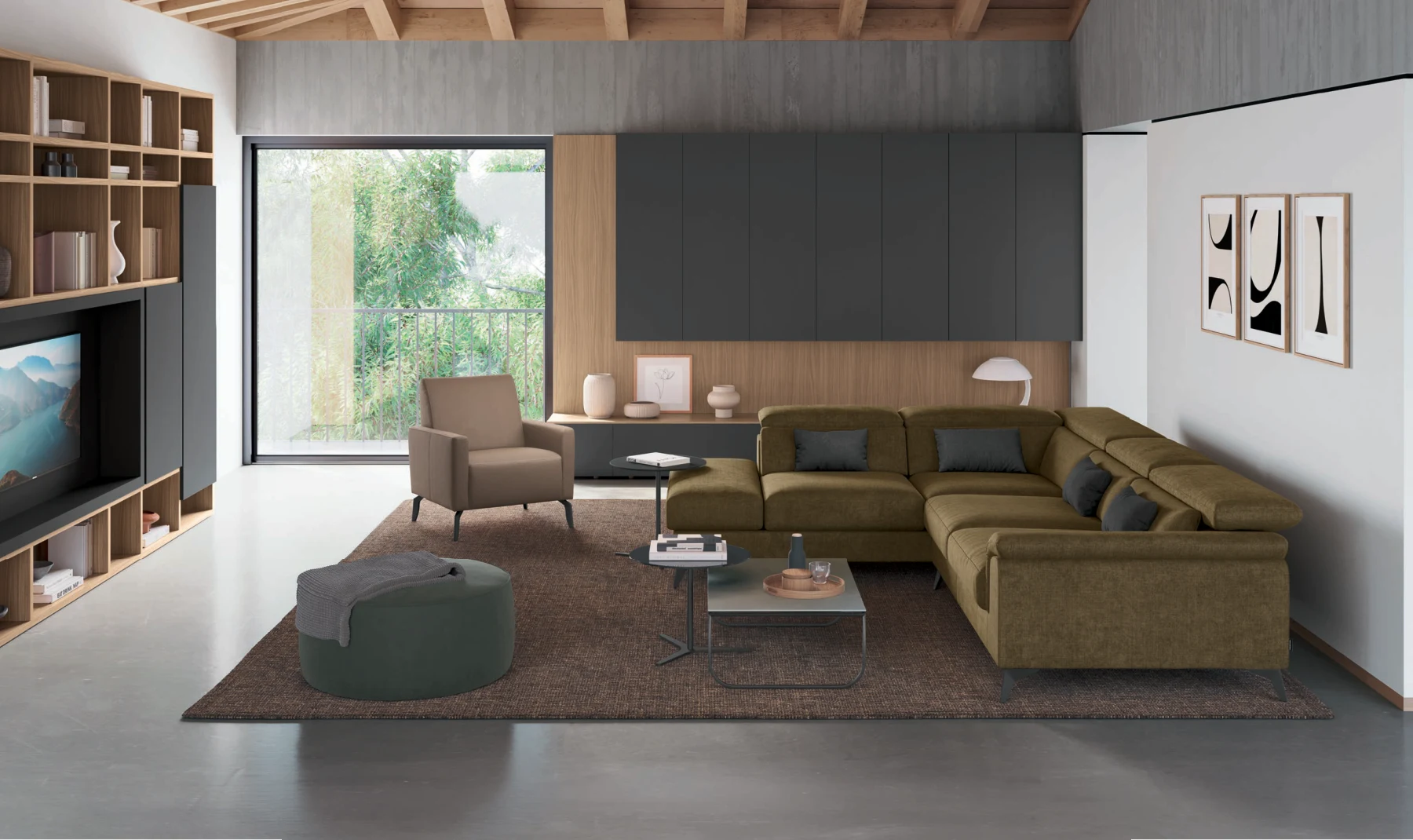 Divano Canary: vista 3 dal catalogo MUST Febal Casa