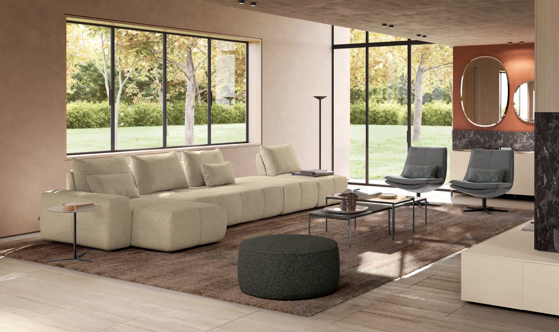 Divano Holland: vista 3 dal catalogo MUST Febal Casa